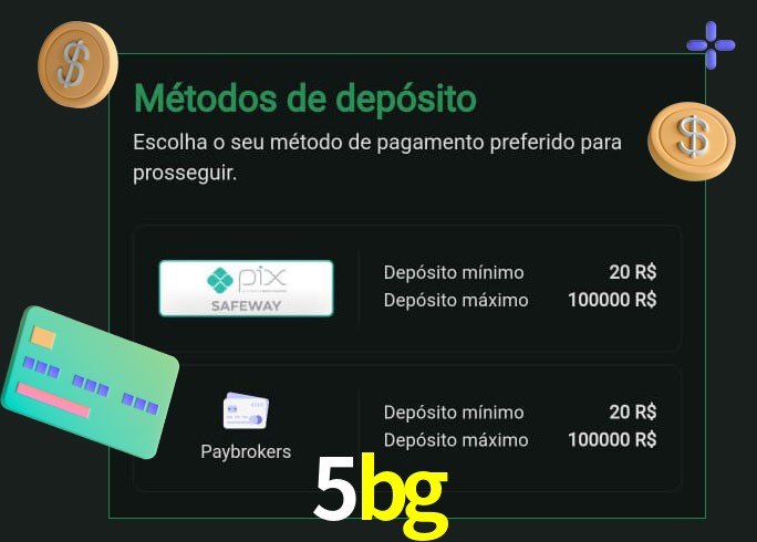 O cassino 5bg oferece uma grande variedade de métodos de pagamento